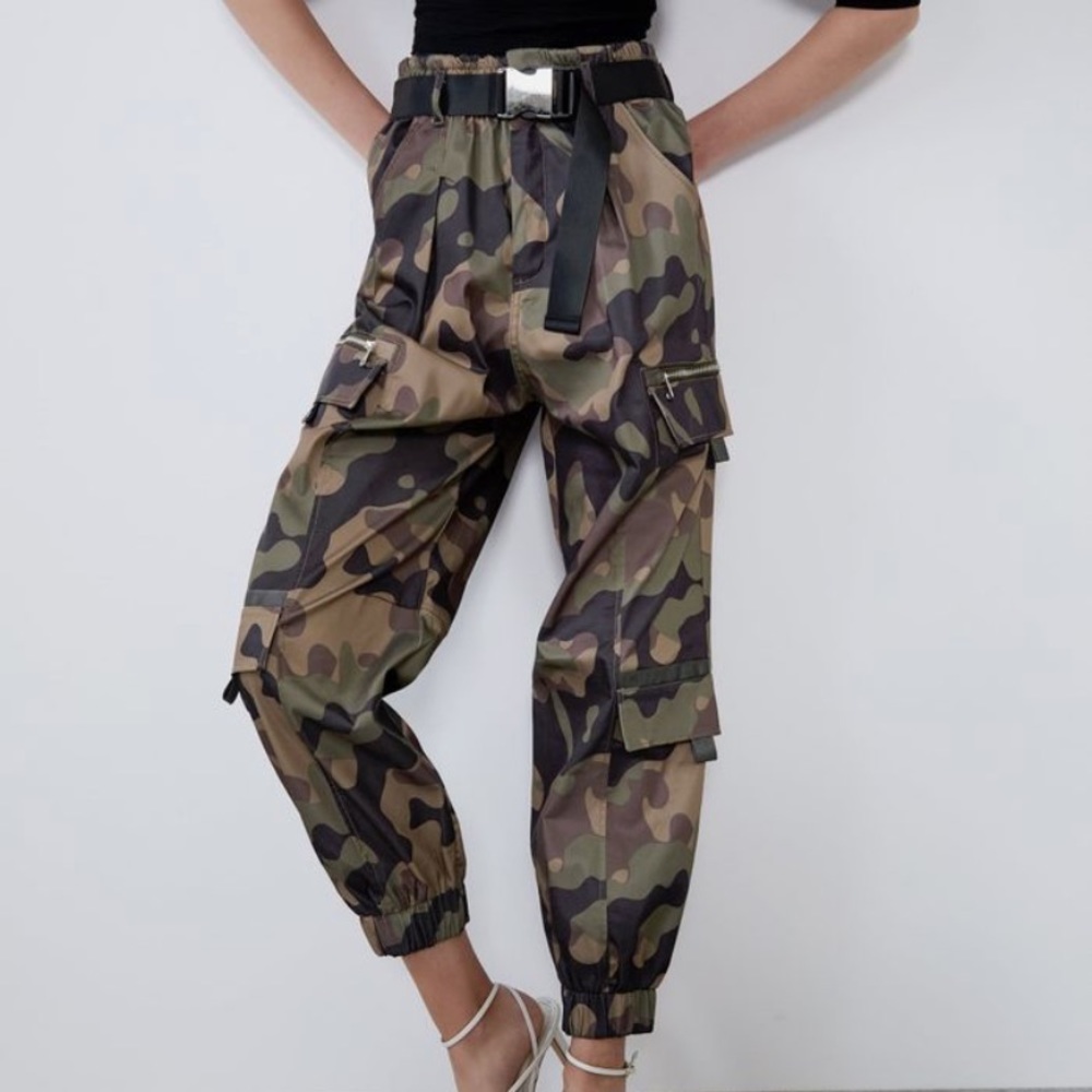 Zara Camo Cargo Pants